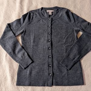 Banana Republic Charcoal Gray Wool Cardigan XS NWOT